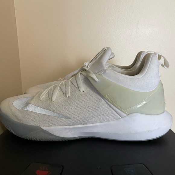 Nike Basketball Shoes All White - Size 13 Mens - Picture 3 of 9